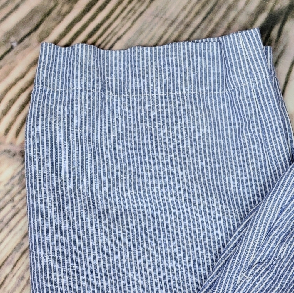 Talbots Linen Stripe The Easy Drawstring Pant - image 8